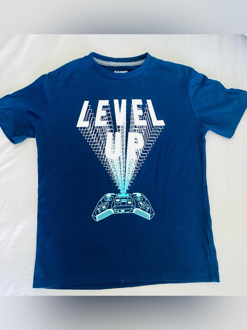 👍🏽Old Navy Boys “Level Up” Graphic T-Shirt SZ L